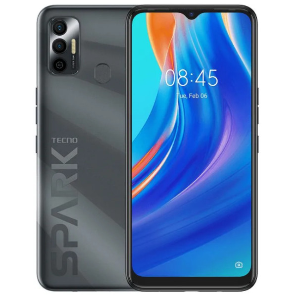 Замовити СМАРТФОНИ Tecno Spark 7 (KF6n) 4/64Gb NFC Magnet Black Гарантія 1 рік