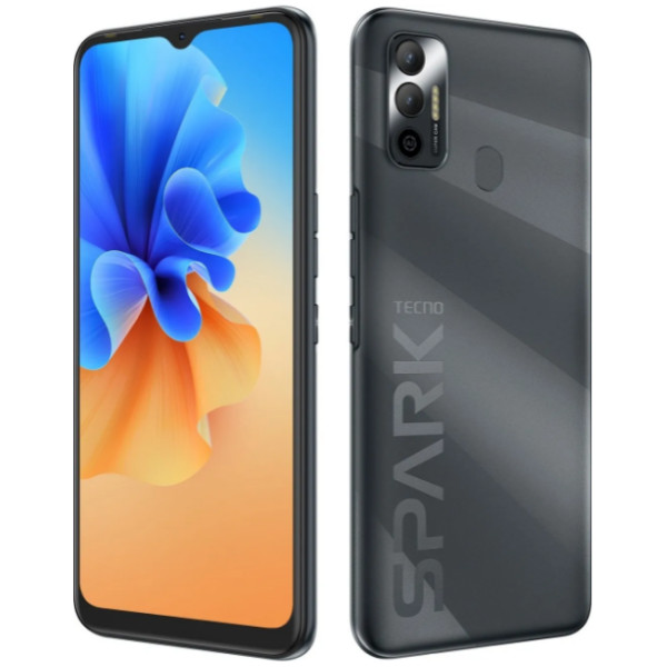Замовити СМАРТФОНИ Tecno Spark 7 (KF6n) 4/64Gb NFC Magnet Black Гарантія 1 рік