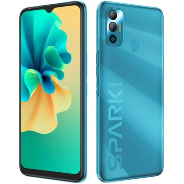 Заказать СМАРТФОНЫ Tecno Spark 7 (KF6n) 4/128Gb NFC Morpheus Blue Гарантия 1 год