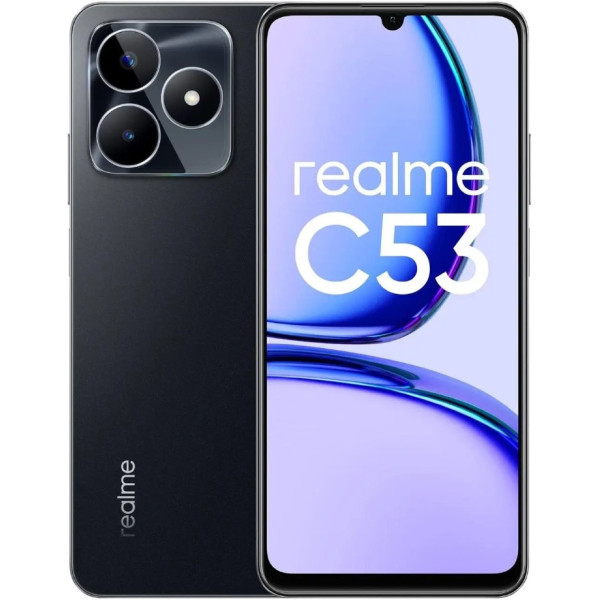 Замовити СМАРТФОНИ Realme C53 6/128GB Feather Black Гарантія 1 Рік