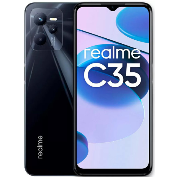 Замовити СМАРТФОНИ Realme C35 4/64GB Black Гарантія 1 Рік
