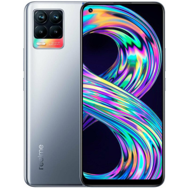Заказать СМАРТФОНЫ Realme 8 6/128GB Cyber Silver Гарантия 1 год