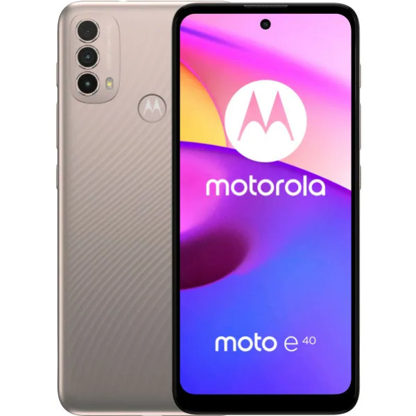 Заказать СМАРТФОНЫ Motorola E40 4/64GB Pink Clay Гарантия 1 год