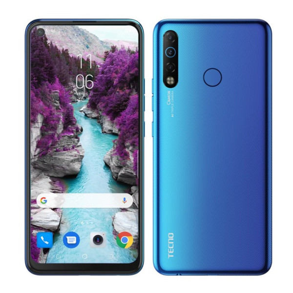 Замовити СМАРТФОНИ Tecno Camon12 Air (CC6) 3/32Gb Bay Blue UA-UCRF - Офіціальний / Гарантія 1 рік