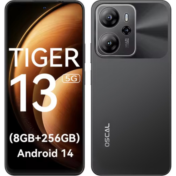 Заказать СМАРТФОНЫ Blackview OSCAL TIGER 13 5G 8/256GB Black Гарантия 1 год
