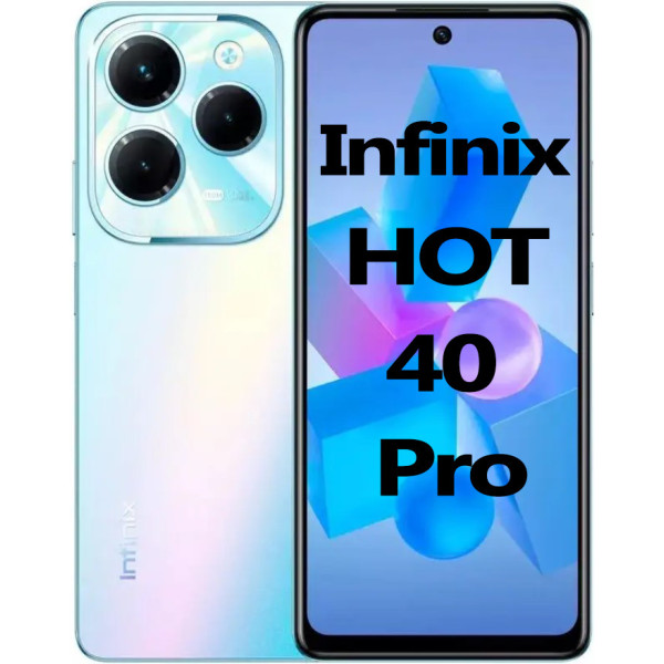 Замовити СМАРТФОНИ Infinix HOT 40 Pro 12/256GB (X6837) Palm Blue Гарантія 1 Рік