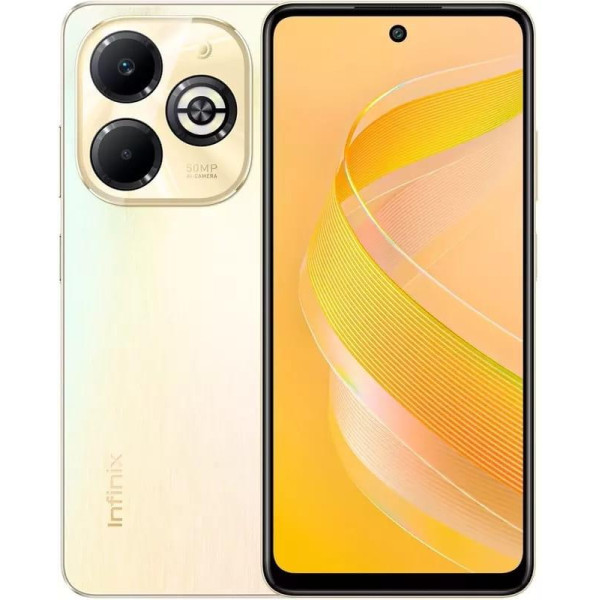 Замовити СМАРТФОНИ Infinix Smart 8 Plus (X6526) 4/128GB Shinny Gold Гарантія 1 Рік