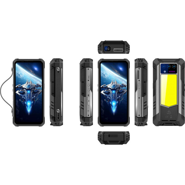 Замовити СМАРТФОНИ Oukitel WP100 Titan 5G 12/512GB Night Vision + Проектор + Прожектор Black Гарантія 1 Рік
