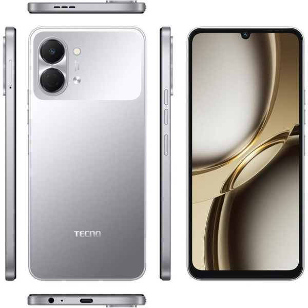 Заказать СМАРТФОНЫ Tecno SPARK Go 3 (KN3) 4/64GB Titanium Grey Гарантія 1 Рік