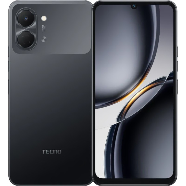 Замовити СМАРТФОНИ Tecno SPARK Go 3 (KN3) 4/64GB Ink Black Гарантія 1 Рік