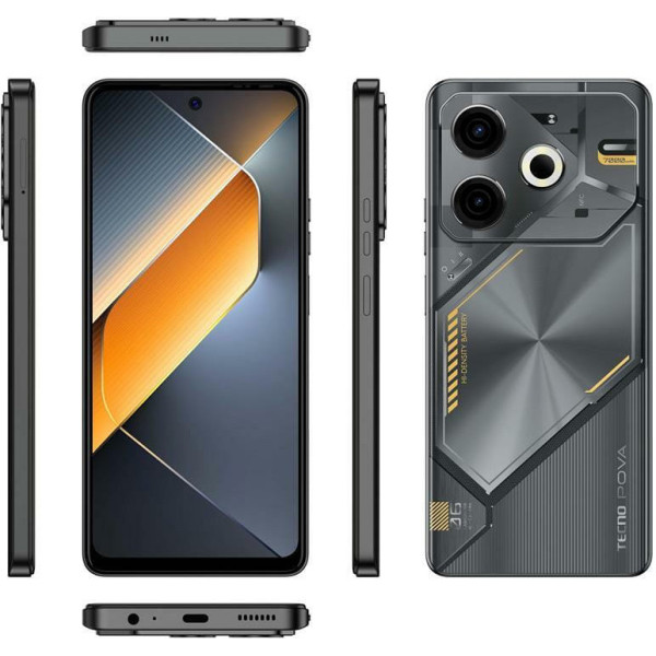 Заказать СМАРТФОНЫ Tecno POVA 6 Neo (LI6) 8/256GB Speed Black Гарантия 1 Год