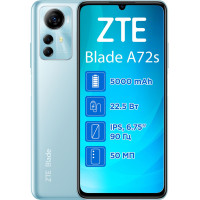 ZTE Blade A72S 4/128GB NFC Sky Blue Гарантия 1 год