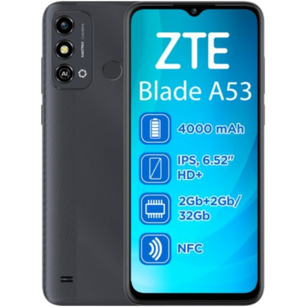 Замовити СМАРТФОНИ ZTE Blade A53 2/32GB Grey Гарантія 1 рік